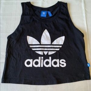 Adidas tank top crop tshirt size small